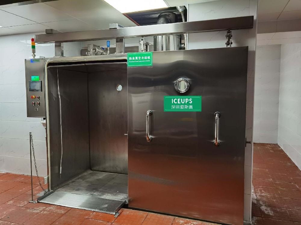 处理量200公斤熟食快速冷鲜机，山东大型食品公司现场调试完成。